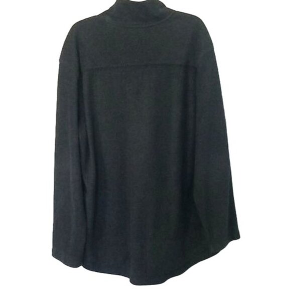 Ralph Lauren Pullover Fleece Sz Large Mens Charcoal Grey Jacket - Picture 2 of 4